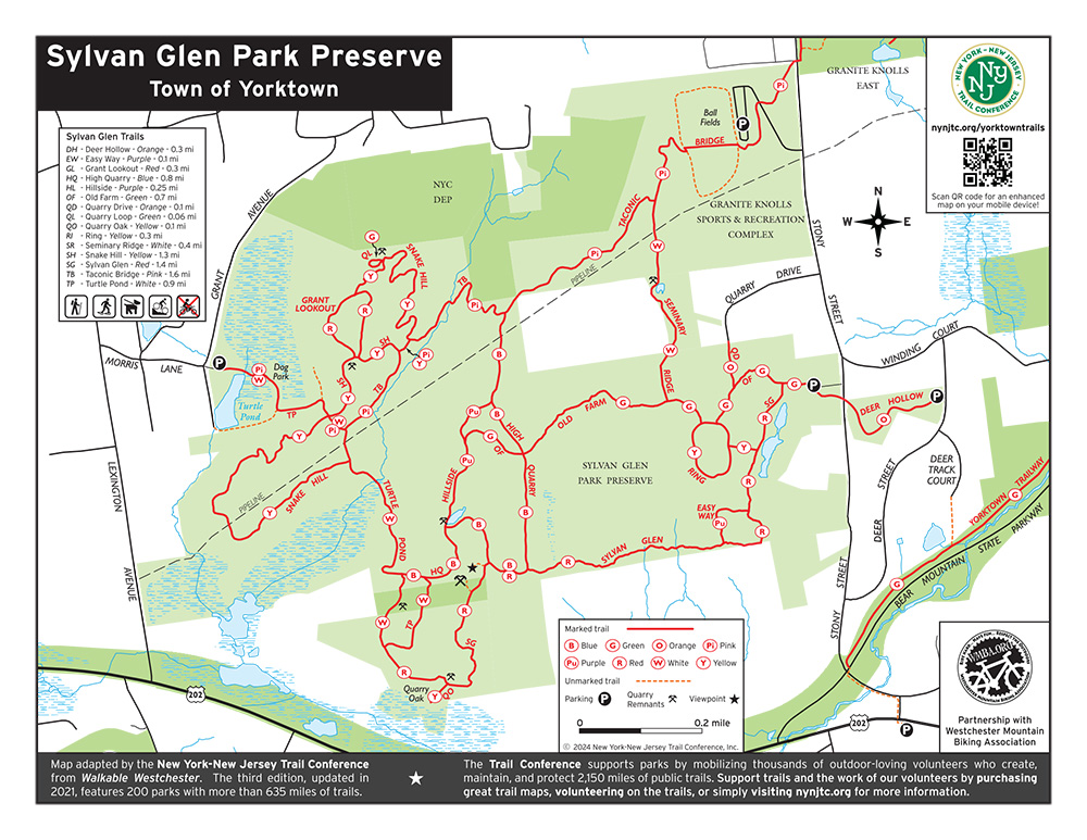 Sylvan Glen Nature Preserve Map