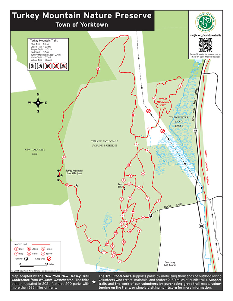 Turkey Mountain Nature Preserve Map