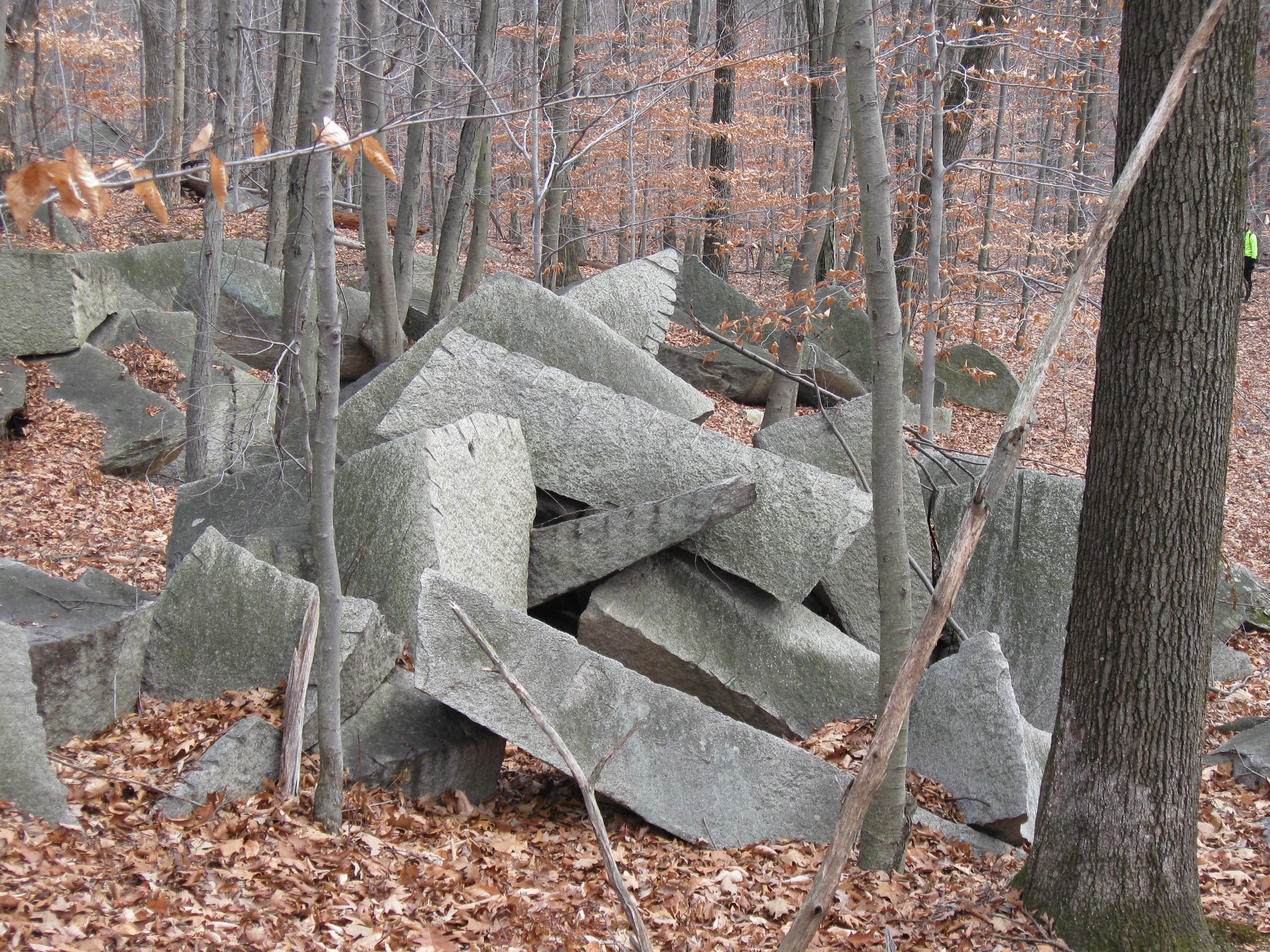 Slabs of granite quarried from the Giant Boulder Photo: Jane Daniels