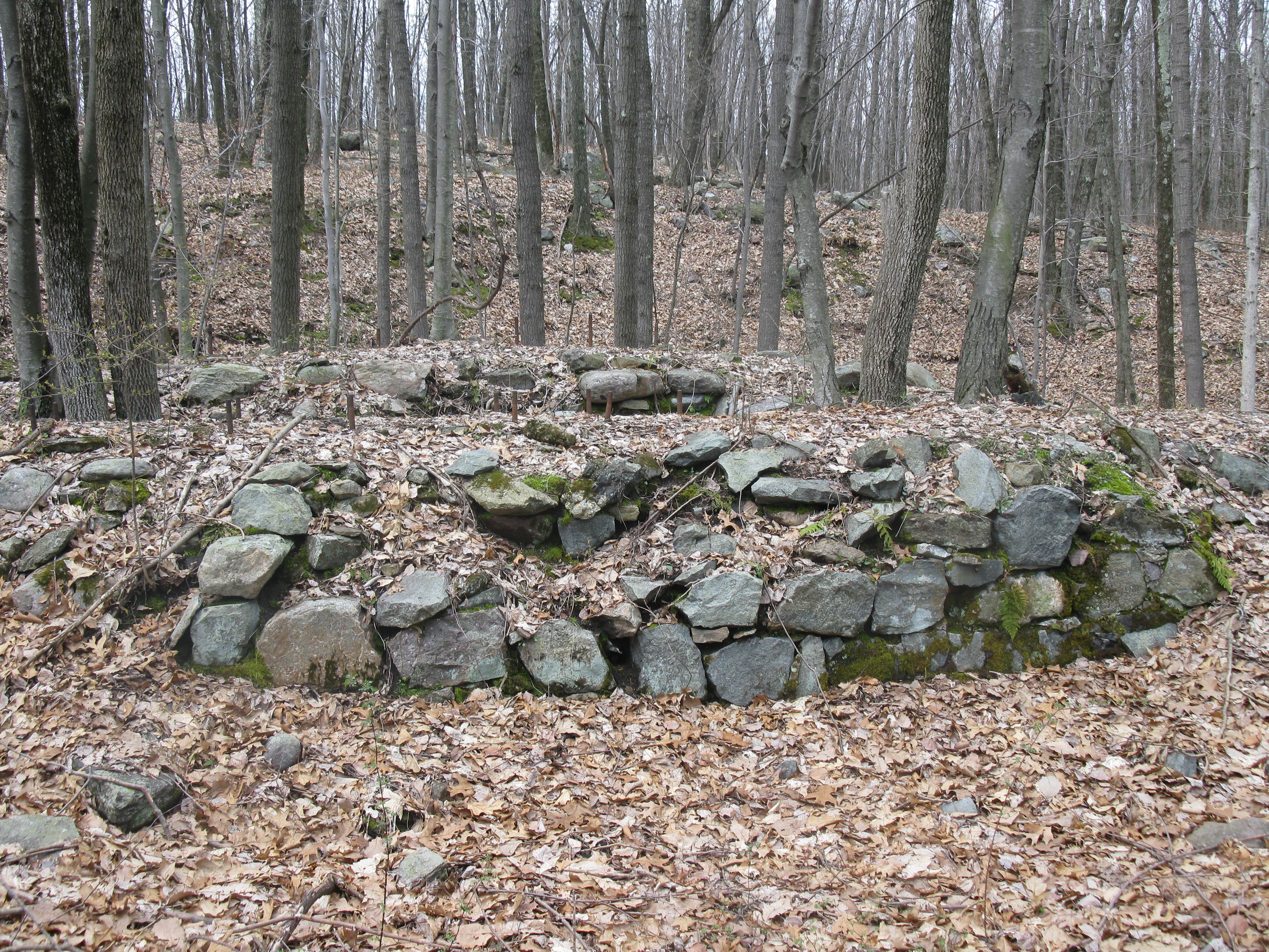 Stone foundations at the Allen Mine - Photo by Daniel Chazin