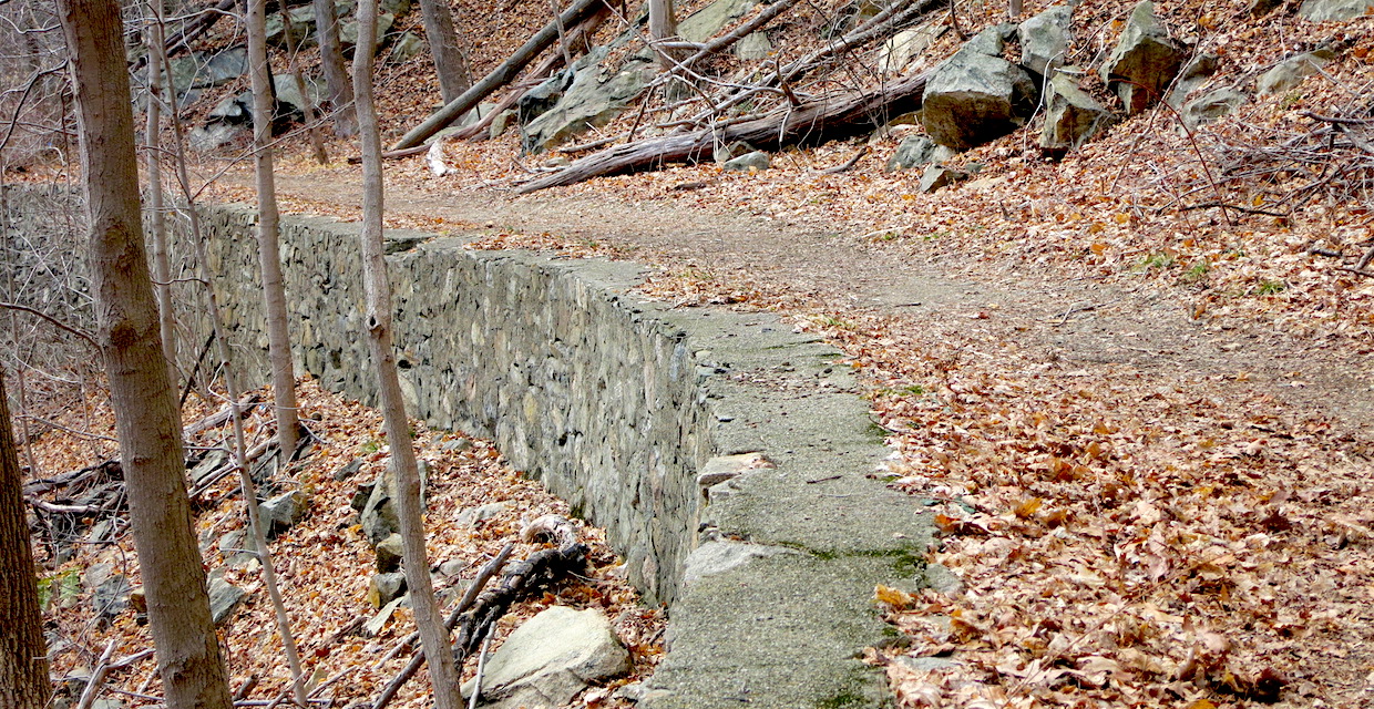Trail along the route of the West Point Aqueduct - Popolopen Gorge/Popolopen Torne Loop - Harriman-Bear Mountain State Parks - Photo: Daniel Chazin Trail along the route of the West Point Aqueduct - Popolopen Gorge/Popolopen Torne Loop - Harriman-Bear Mountain State Parks - Photo: Daniel Chazin