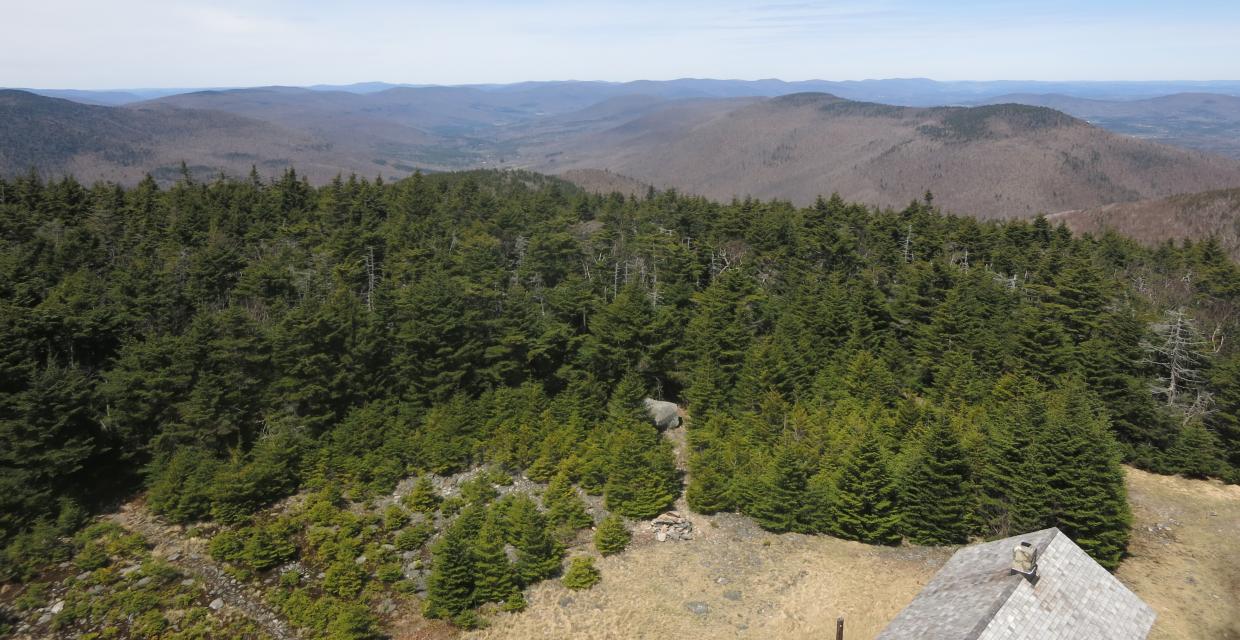 View from Hunter fire tower - Hunter Mountain via Spruceton Trail - Catskill Park - Photo: Daniel Chazin