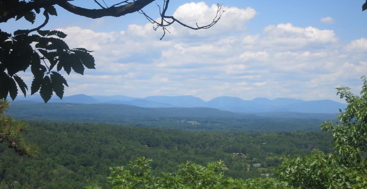 View of the Devil's Path mountains in the eastern Catskills from the Undivided Lot Trail - Photo by Daniel Chazin