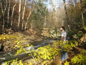 Hiker at Black River Gorge. Photo by Daniel Chazin.