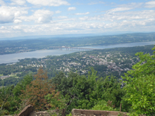 Hudson River and the Newburgh Beacon Bridge from the Casino. Photo by Daniel Chazin.