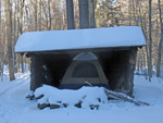 Rider Mountain Lean-to. Photo by Daniel Chazin. Rider Mountain Lean-to. Photo by Daniel Chazin.